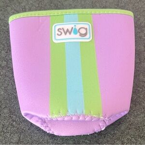 Swig Purple and Green Can Cooler